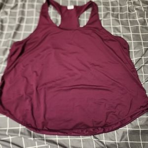 Burgundy Wine Plus Size Workout Top